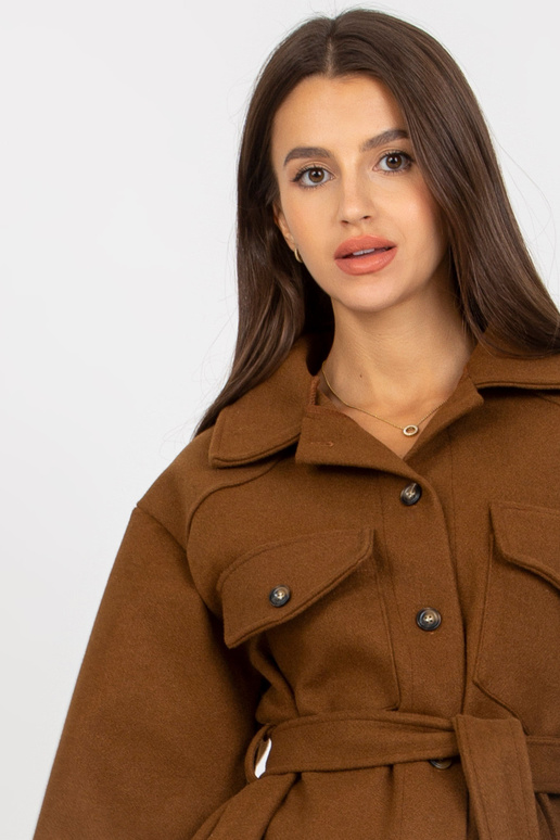 Hnědá dámská svrchní košile jedné...