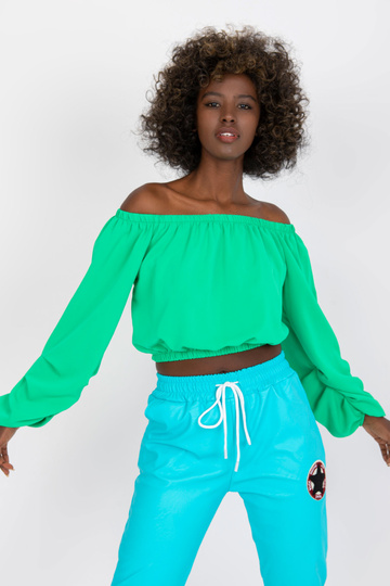 Zelená volná krátká halenka... 2