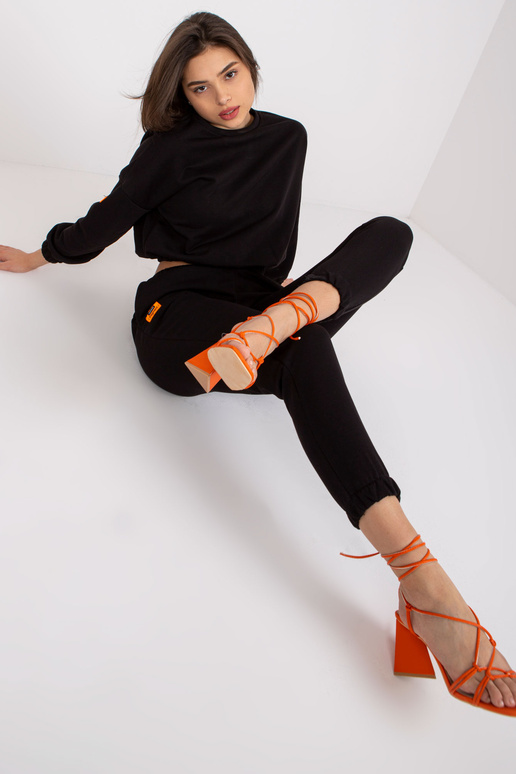 Černá dámská bavlněná tepláková...