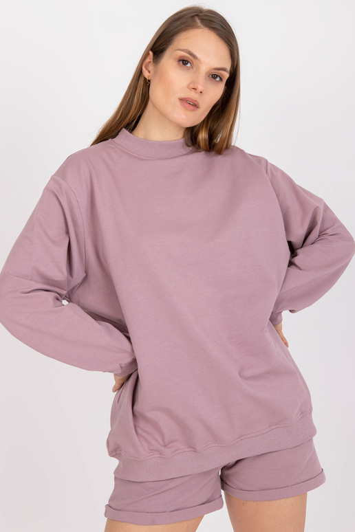 Špinavě růžová mikina basic oversize