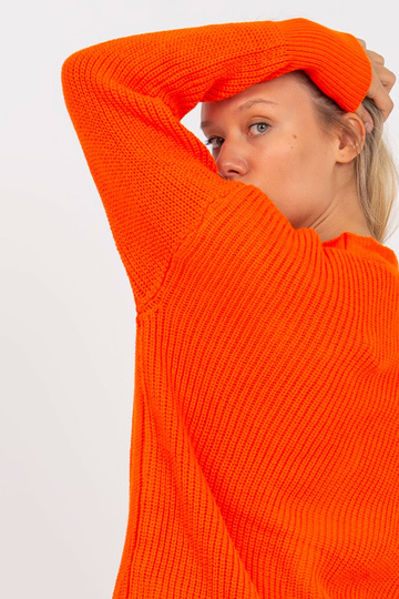 Oranžový kardigan s velkými...