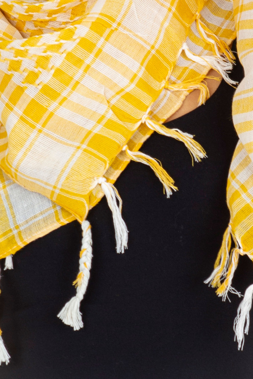 šátek -AT-CH-ARAFAT.37-bílo-žlutý