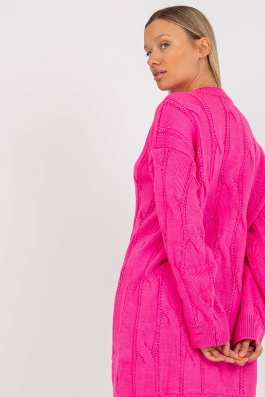 Fluo růžové minišaty se stojáčkem RUE...