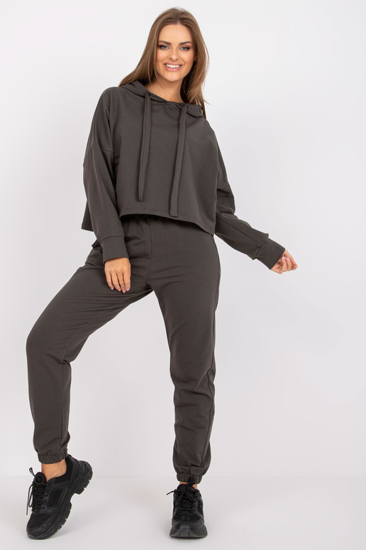 Základní khaki tepláková souprava s...