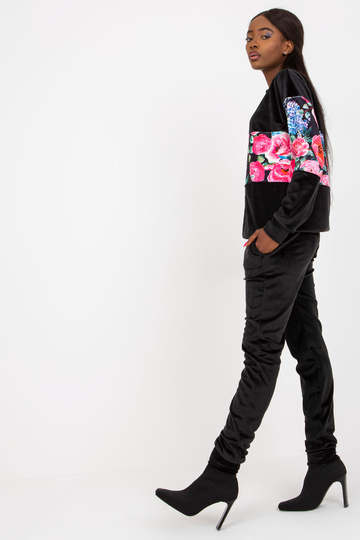 Černá dvoudílná velurová... 2