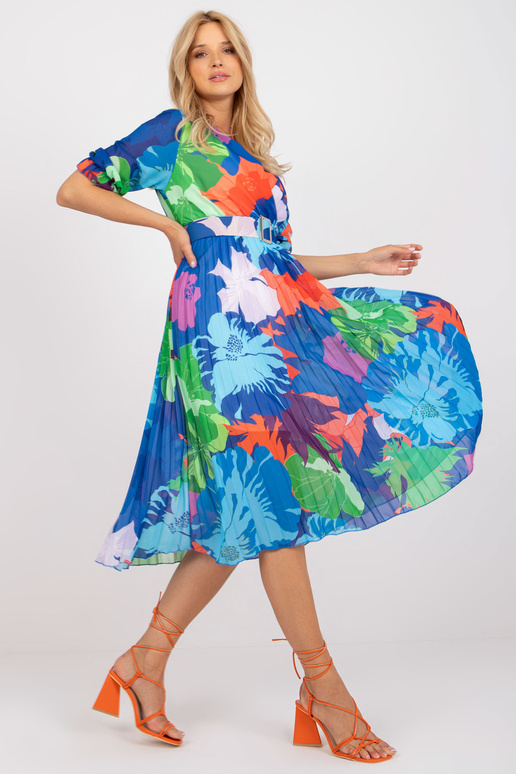 Modré šaty jedné velikosti s potiskem... Modré šaty jedné velikosti s potiskem...