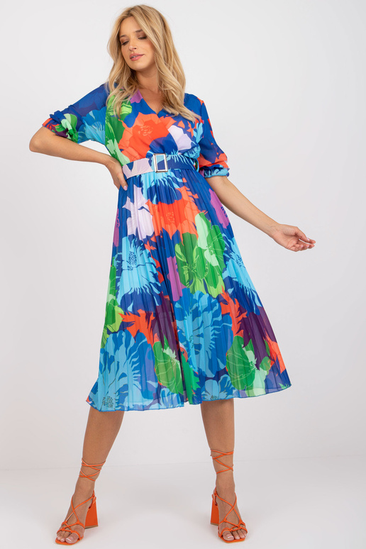 Modré šaty jedné velikosti s potiskem... Modré šaty jedné velikosti s potiskem...