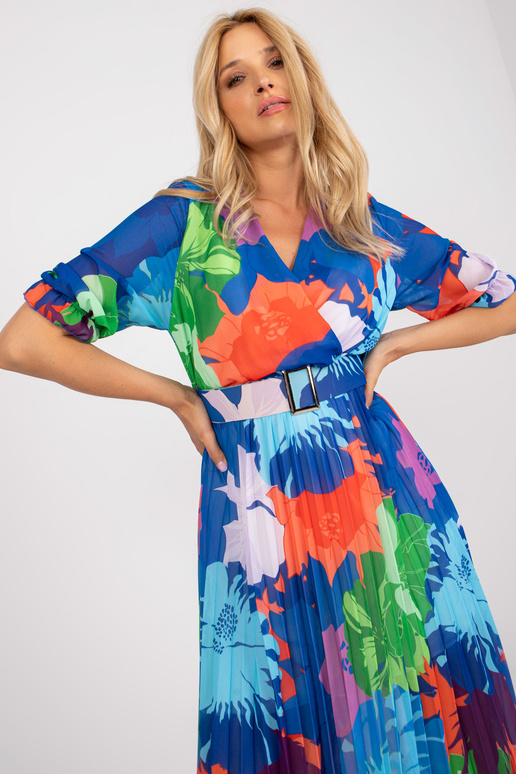 Modré šaty jedné velikosti s potiskem... Modré šaty jedné velikosti s potiskem...