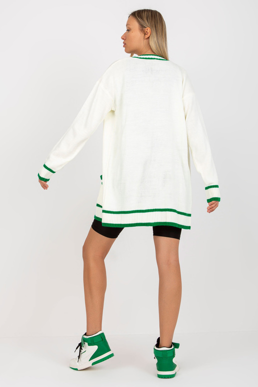 Ecru dámský kardigan s kapsami RUE PARIS