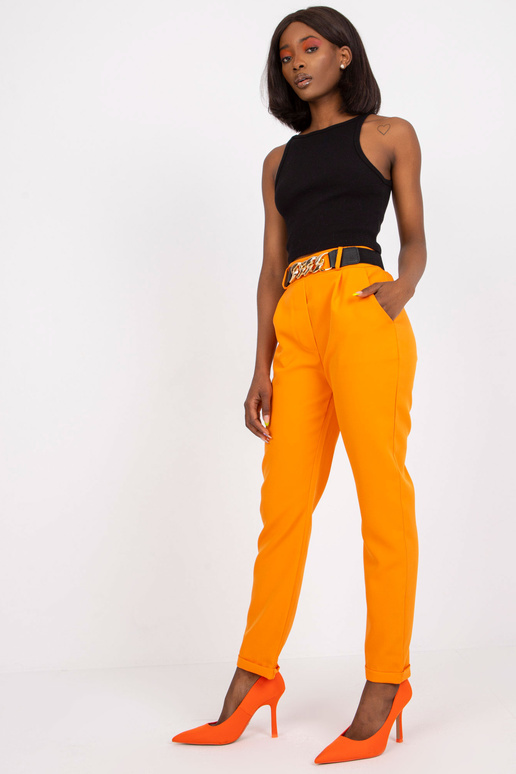 Světle oranžové oblekové kalhoty s...