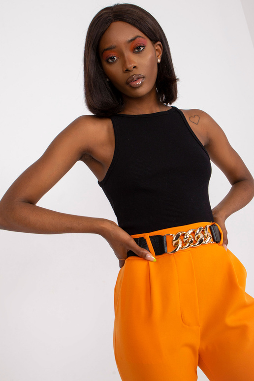 Světle oranžové oblekové kalhoty s...