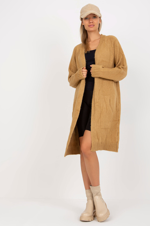 Velbloudí dlouhý oversized cardigan...