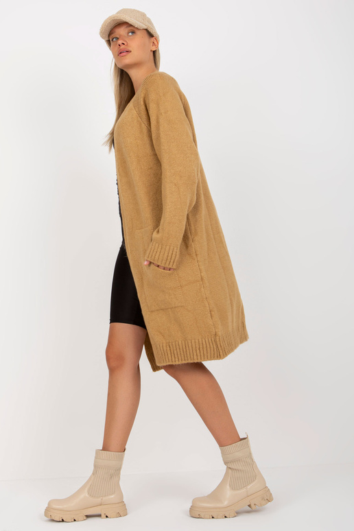 Velbloudí dlouhý oversized cardigan...