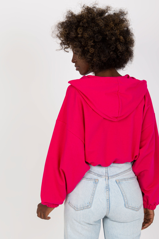 Základní fuchsiová mikina s kapucí...