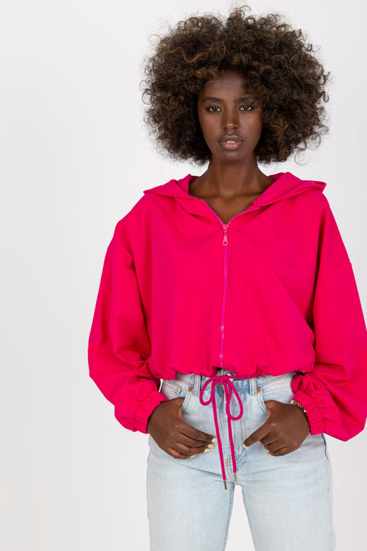 Základní fuchsiová mikina s kapucí...