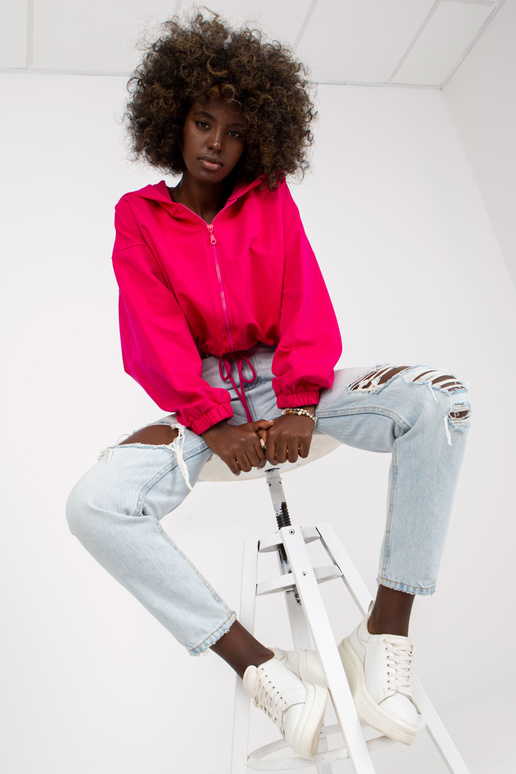 Základní fuchsiová mikina s kapucí...