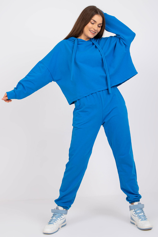 Tmavě modrá základní dvoudílná mikina...