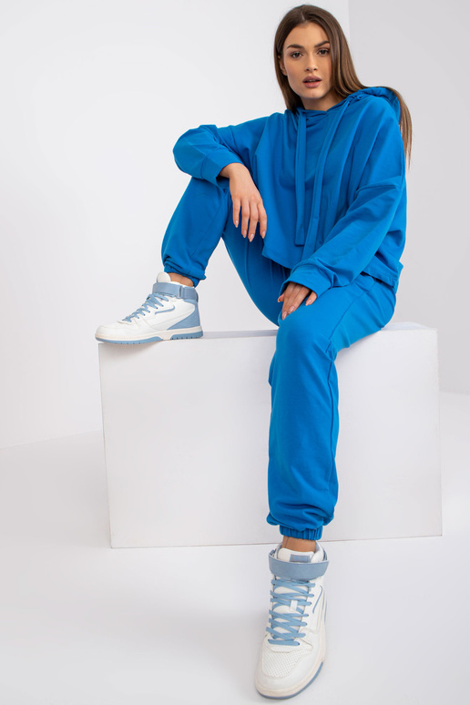 Tmavě modrá základní dvoudílná mikina...