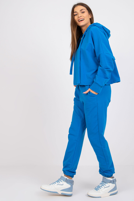 Tmavě modrá základní dvoudílná mikina...