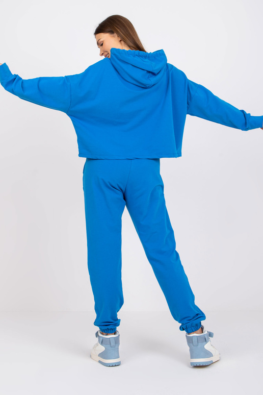 Tmavě modrá základní dvoudílná mikina...