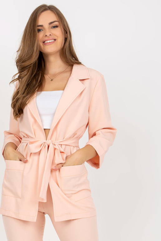 Broskvový dvoudílný elegantní set s...