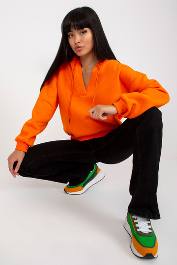 Oranžová mikina se...