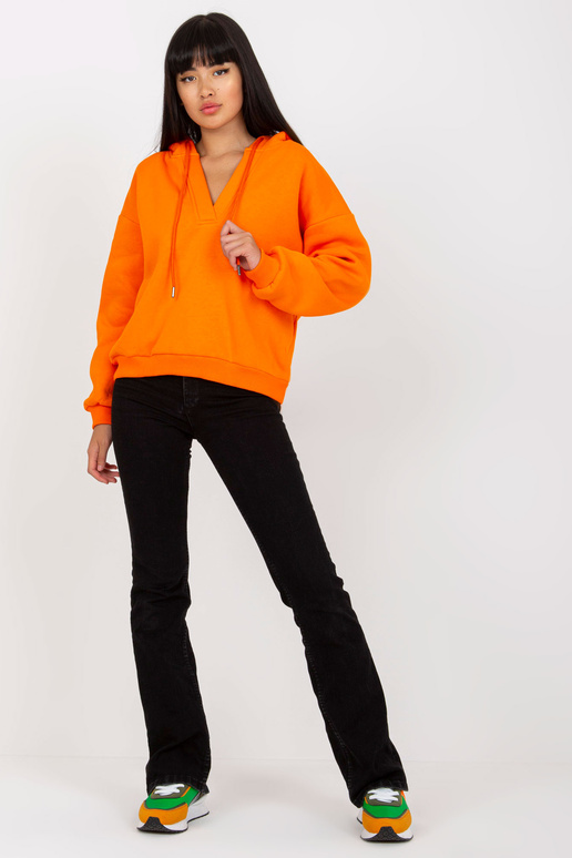 Oranžová mikina se základním...