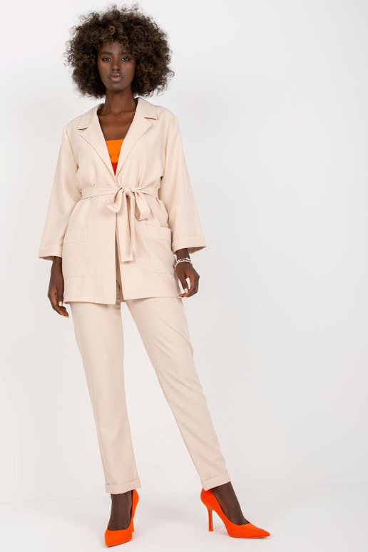 Béžová dvoudílná elegantní souprava s...