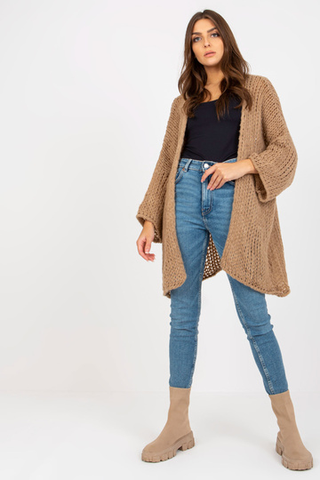 Tmavě béžový pletený... 2