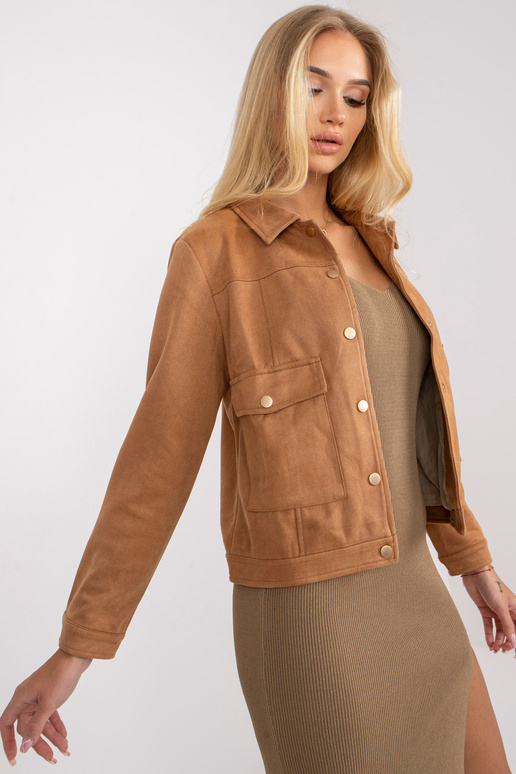 Světle hnědá přechodná bunda se...