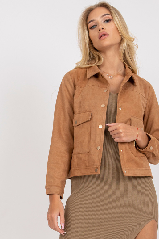 Světle hnědá přechodná bunda se...