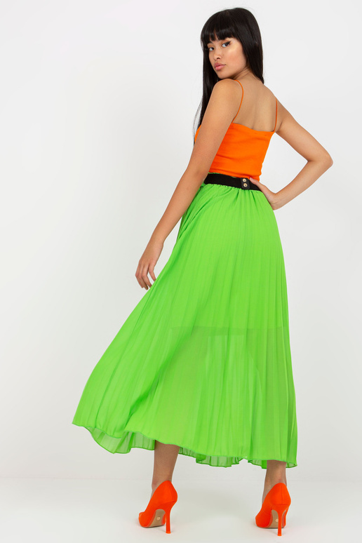 Světle zelená maxi plisovaná sukně s... Světle zelená maxi plisovaná sukně s...