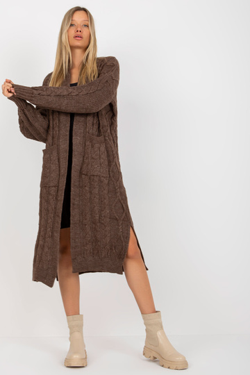 Hnědý maxi oversize...