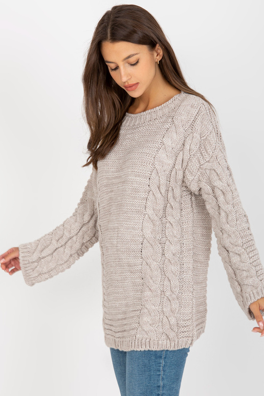 Světle béžový svetr s oversized...