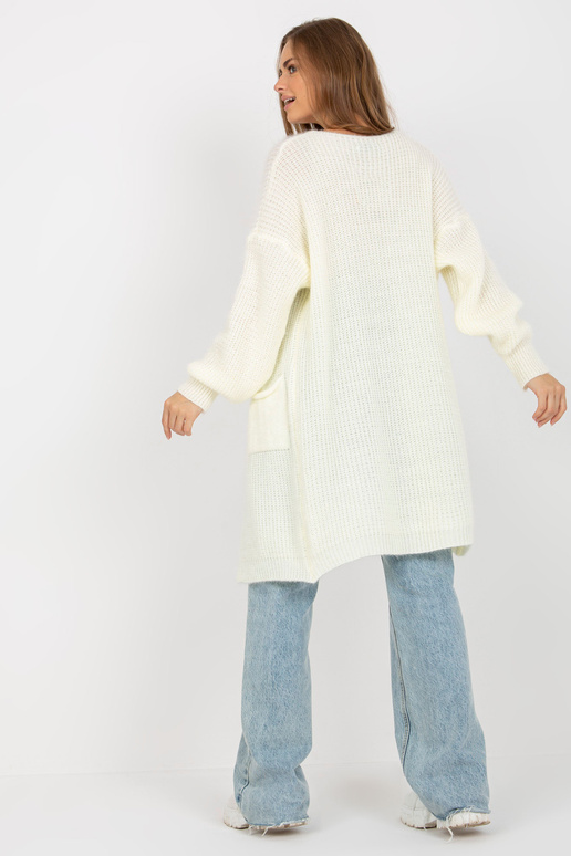 Ecru heboučký oversized cardigan OCH...