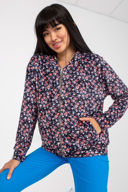 Námořnická modrá a růžová velurová...