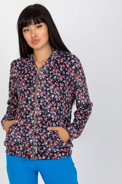 Námořnická modrá a růžová velurová...