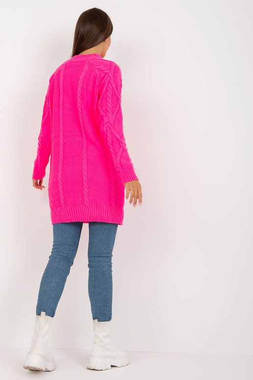 Fluo růžové minišaty s copánky RUE PARIS