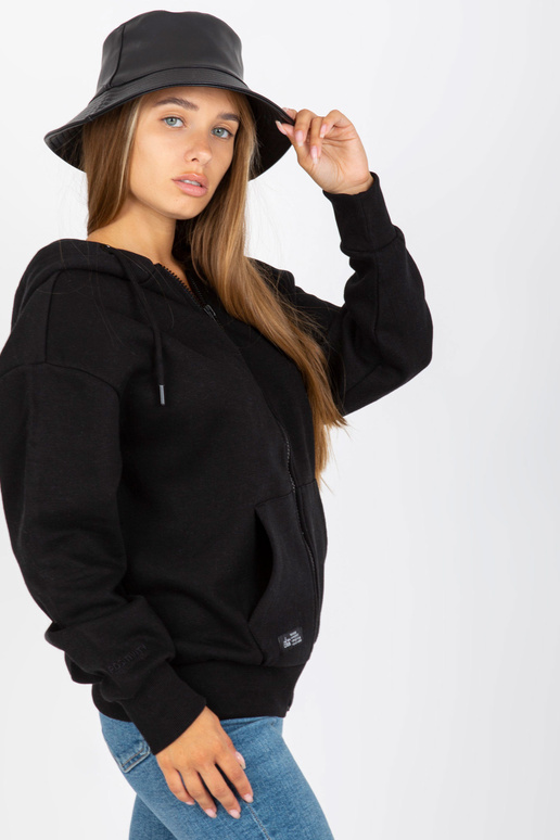 Černá mikina SUBLEVEL s kapucí