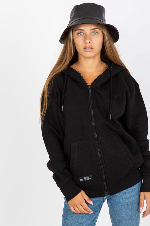 Černá mikina SUBLEVEL s kapucí