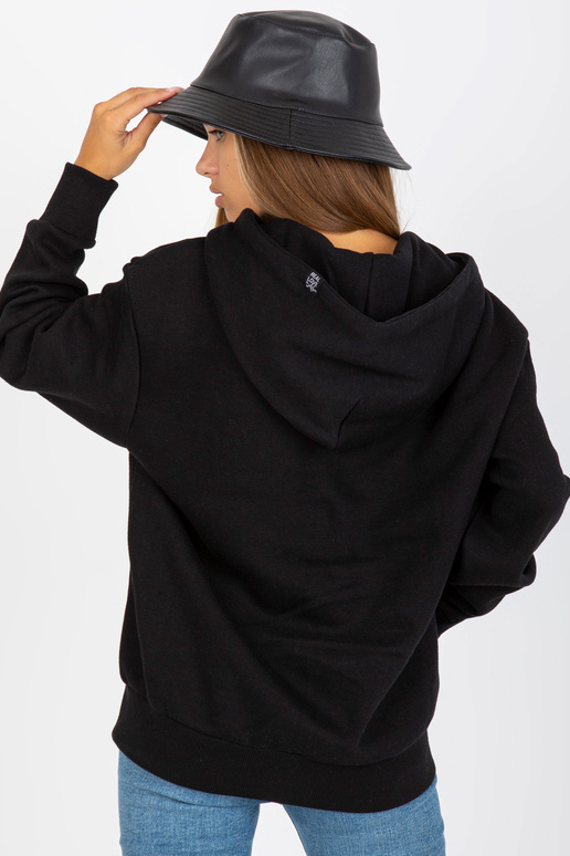 Černá mikina SUBLEVEL s kapucí