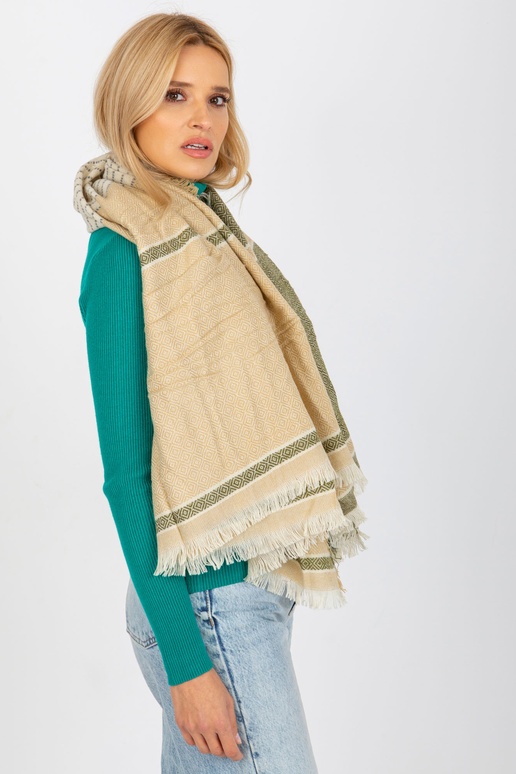 Chustka AT-CH-14201-1,77P BÉŽOVÁ/ZELENÁ Chustka AT-CH-14201-1,77P BÉŽOVÁ/ZELENÁ