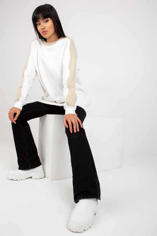 Bílo-béžová tunika basic bavlna RUE...