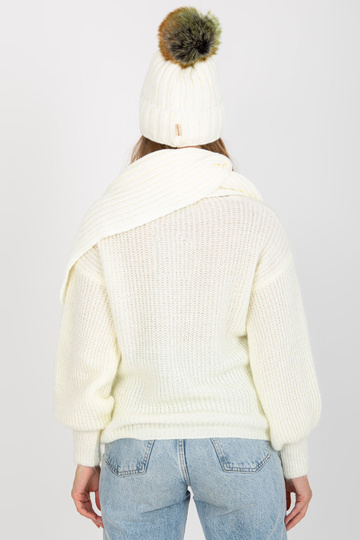 Ecru zimní set s čepicí a... 2