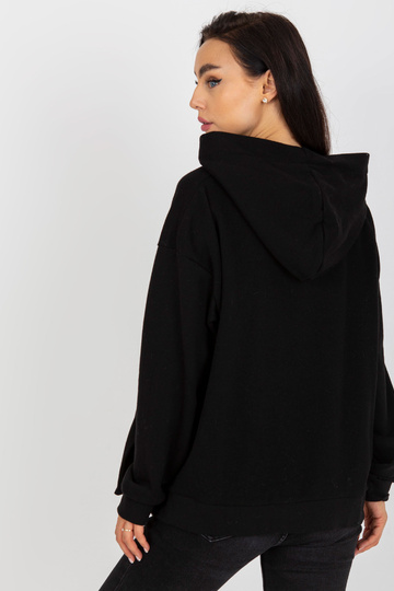 Černá mikina s kapucí a... 2