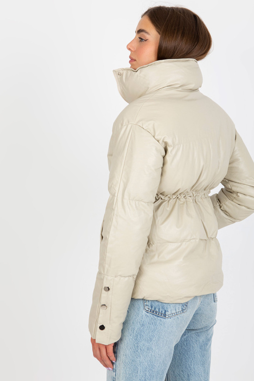 Světle béžová zimní bunda z eko kůže... Světle béžová zimní bunda z eko kůže...