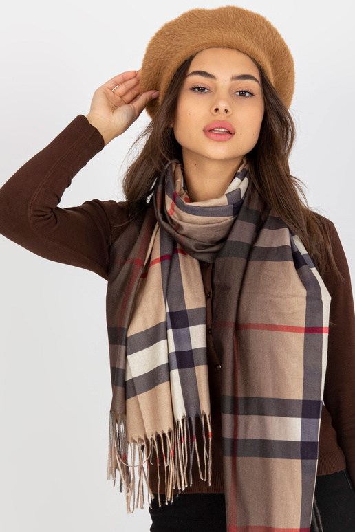 Dámská zimní baretová čepice Camel