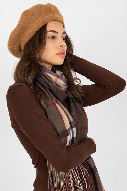 Dámská zimní baretová čepice Camel