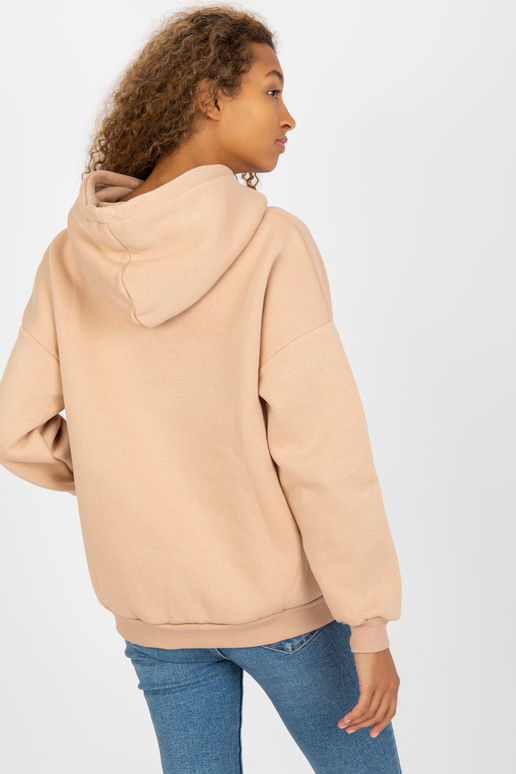 Béžová mikina basic klokan RUE PARIS