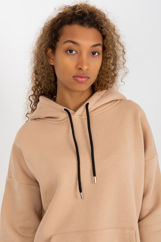 Béžová mikina basic klokan RUE PARIS